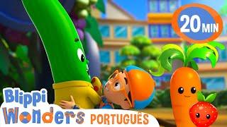 Frutas e vegetais | Blippi Brasil | Desenhos Animados Educativos