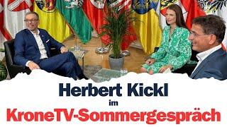 „Seit Merkel schaffen wir gar nichts mehr“ – das komplette KroneTV-Sommergespräch mit Herbert Kickl