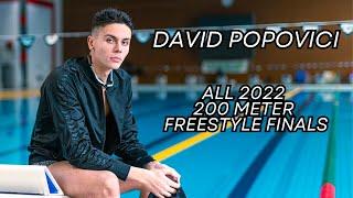 David Popovici | All 2022 200 Freestyle Finals