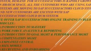 SAP Successfactors Online Training