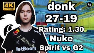 donk (27-19) Spirit vs G2 (Nuke) | Perfect World Shanghai Major 2024 Europe RMR B #cs2 #pov