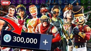 Buying every Fortnite skin... and this happened... (Fortnite Shopping Spree) VBucks Skins