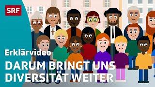 Diversität: Das steckt hinter dem Begriff – einfach erklärt | Kindervideos | SRF Kids