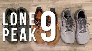 Altra Lone Peak 9 VS Altra Olympus 5 and Topo Terraventure 3 Appalachian Trail Backpacking Gear