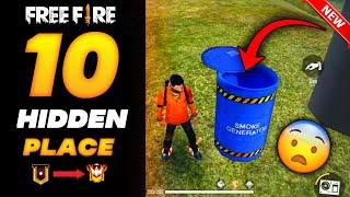 Top 10 Secret Places ||  ALL Map Hidden Places || Tips and Tricks Garena Free Fire -GST FF ‍️