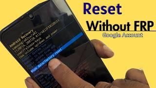 How To Factory Reset Android Phone Without Google Account 2024| Factory Reset