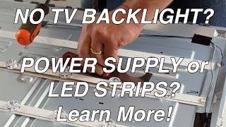 LG TV 55LF 55LB NC55 No Backlight - LED Voltage Test - Troubleshoot TV LEDs & Power Supply