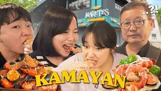 My Korean Family Tries Seafood Kamayan in Cebu  (culture shock+++)