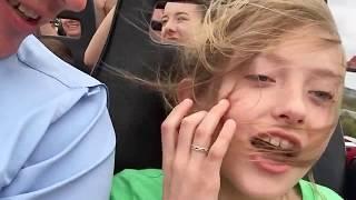 Girl passes out on roller coaster 8 times