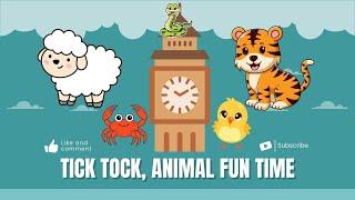 Tick-Tock Trouble | When Animals Play with Clocks | #nurseryrhymes #cartoon #fun