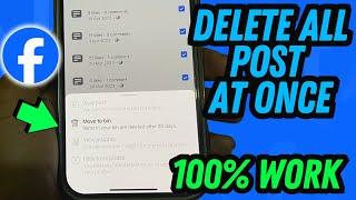 How to delete all post from Facebook page at once 2025