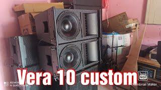 10 line array Vera custom test dan review.. pesanan teman YouTube #vera #linearray #speakers