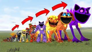 NEW ALL SMILING CRITTERS SIZE COMPARISON GODZILLA CATNAP AND DOGDAY In Garry's Mod! Poppy Playtime!