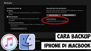 Cara membackup iphone lewat itunes di MacBook (macOS)