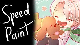 [SpeedPaint] Yuri On Ice- Victor and Makkachin