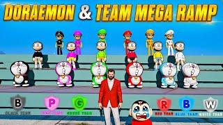 Doraemon & Team Speed Breaker Ramp Challenge #gta5telugu #gta5ramp #rampageboy #gta5 #bommalu #