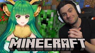 A Vtuber Karibu Teaches me Minecraft - Featuring Haruka Karibu