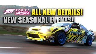 Forza Horizon 4 - ALL NEW DETAILS! New Seasonal Events, Forzathon Weekly Events! New Gameplay!