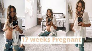 17 weeks pregnant. Belly update. Ivy Carnegie