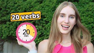 Learn 20 Verbs in 20 Minutes