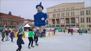 Leipziger Eistraum (Skating rink in Leipzig), Leipzig, Saxony, Germany, Europe