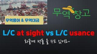 L/C (신용장) at sight vs usanceㅣ핵심요약정리, 비교설명,주의사항ㅣ무역 초보자들을 위한 실전용 기초과정ㅣ현직 무역 대표(강사&멘토)