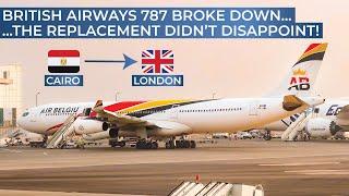 TRIPREPORT | British Airways operated by Air Belgium (ECONOMY) | Airbus A340-300 | Cairo - London