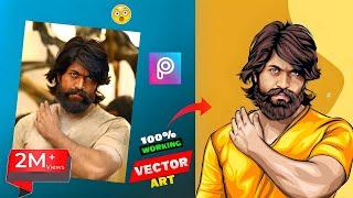 Picsart portrait Cartoon Photo Editing Tutorial || portrait image editing ||vector art