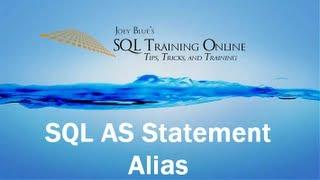 SQL As Statement - SQL Training Online - Quick Tips Ep1