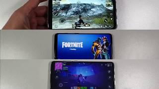 Snapdragon 675 vs 855 vs 845 Speed test/Gaming PUBG Redmi Note 7 Pro vs Xiaomi Mi9 OnePlus 6T