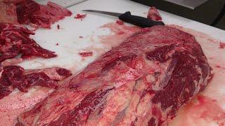 A Day in the Life of A Meat Cutter/Butcher | Cutting Beef and Pork