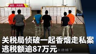 关税局侦破一起香烟走私案 逃税额逾87万元