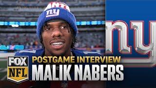 Malik Nabers on becoming fifth rookie to eclipse 1,000 receiving yards – 'I'm very thankful'