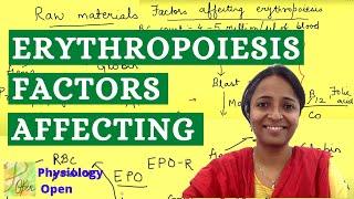Factors affecting erythropoiesis | Regulation of erythropoiesis | Blood Physiology | Hematology