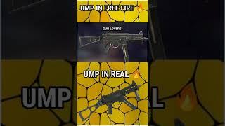 FREE FIRE GUN Vs REAL GUN