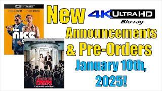 New 4K UHD Blu-ray Announcements & Pre-Orders for January 10th, 2025!