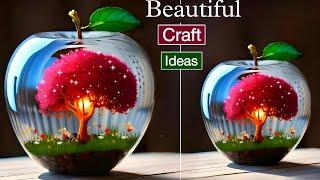 Expensive Look Paper Apple Decor | Magic With Waste Materials | Home Decor 