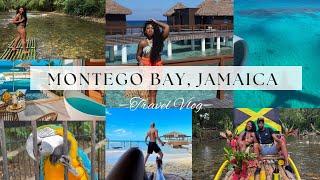 SANDALS MONTEGO BAY JAMAICA TRAVEL VLOG | Bamboo Raft, Horseback Riding in ocean + more