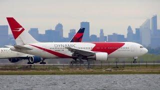 DYNAMIC AIRWAYS Boeing 767-200ER [N253MY] Early Takeoff from New York JFK [Full HD]