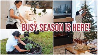 A BUSY FEW DAYS |  Shopping, Christmas Decor Haul | Mom Life