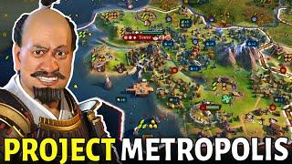 Civ 6 | Project Metropolis, Let’s Build HUGE MEGACITIES!!! – (#1 Deity Japan Civilization VI)