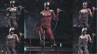 Injustice 2 100 Catwoman Gear Options Showcase