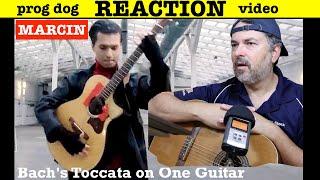 Jaw Drop React to Marcin - Bach's Toccata on One Guitar (reaction 643)