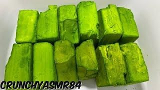 12 Lime Green Dyed BSN Chalk | Oddly Satisfying | ASMR | Sleep Aid