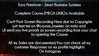 Ezra Firestone - Smart Business Systems Download