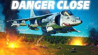 AV-8B Harrier Precision Airstrike On Advancing Soviet Tank Column | Digital Combat Simulator | DCS |