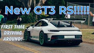 The NEW PORSCHE 911 GT3RS, BUGATTI MISTRAL, KOENIGSEGG CC850 Start Ups, Revs, Driving!