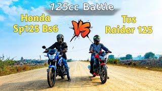 Honda Sp125 vs Tvs Raider 125 Drag Race ll Bikeholic Reknos ll