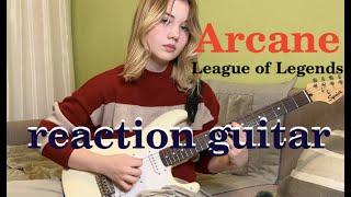 Ma Meilleure Ennemie improvised guitar solo / Arcane League of Legends Season 2  reaction guitar