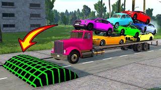 Cars vs Massive Speed Bumps - BeamNG Drive -  ULTIMATE Edition Compilation